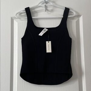 Aritzia Babaton Sculpt Knit Bustier Waist Tank Top